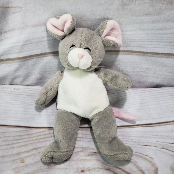 Mary Meyer Gray Mouse Beanbag Plush Stuffed Toy Yankee Candle 8 Inch 1998 Snuffy - Picture 6 of 6